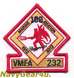 画像1: VMFA-232 RED DEVILS 米海兵隊航空100周年記念部隊パッチ（ベルクロ有無）