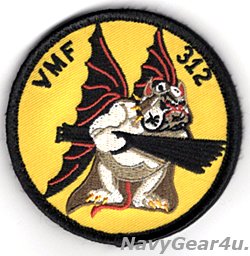 画像1: VMFA-312 CHECKER BOARDS THROWBACKショルダーパッチ（ベルクロ付き）