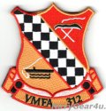 VMFA-312 CHECKER BOARDS THROWBACK部隊パッチ（ベルクロ付き）