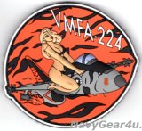 VMFA(AW)-224 BENGALS WK01 PVCショルダーパッチ（ベルクロ付き）