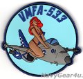 VMFA(AW)-533 HAWKS ED01 PVCショルダーパッチ（ベルクロ付き）