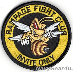 画像1: VAQ-138 YELLOW JACKETS RAMPAGE FIGHT CLUB ショルダーバレットパッチ（ベルクロ有無）