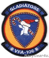 VFA-106 GLADIATORS HOILDAY部隊パッチ（ベルクロ有無）