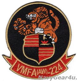 画像1: VMFA(AW)-224 BENGALS 部隊パッチ（ベルクロ有無）