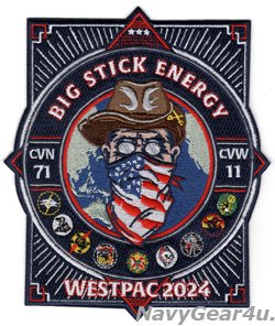 画像1: CVW-11/CVN-71 WESTPAC2024 "BIG STICK ENERGY"クルーズパッチ