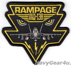 画像1: VAQ-138 YELLOW JACKETS "RAMPAGE" EVIL EYES EA-18Gショルダーパッチ（ベルクロ有無）