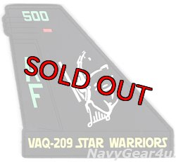 画像1: VAQ-209 STAR WARRIORS AF500 CAGバード垂直尾翼PVCパッチ（ベルクロ付き）