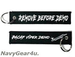 画像1: PACIFIC AIR FORCES F-16 DEMONSTRATION TEAM "REMOVE BEFORE DEMO"キーリング(1個）