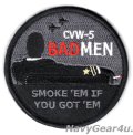 CVW-5 TEAM BADMEN JOPAショルダーパッチ（ベルクロ付き）