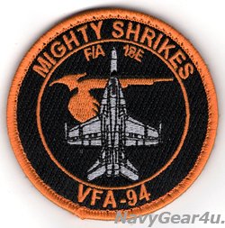 画像1: VFA-94 MIGHTY SHRIKES F/A-18Eショルダーバレットパッチ（ベルクロ付き）