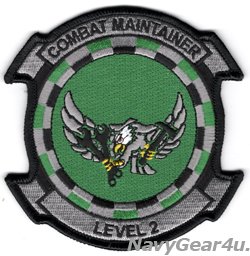 画像1: VFA-195 DMBUSTERS COMBAT MAINTAINER "LEVEL2"パッチ（ベルクロ有無）