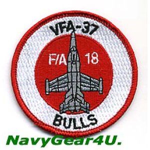 画像: VFA-37 RAGIN' BULLS F/A-18Cショルダーバレットパッチ（レッドVer.）