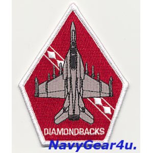 画像: VFA-102 DIAMONDBACKS F/A-18F ショルダーパッチ（ダイヤモンドストライプVer./ベルクロ有無）