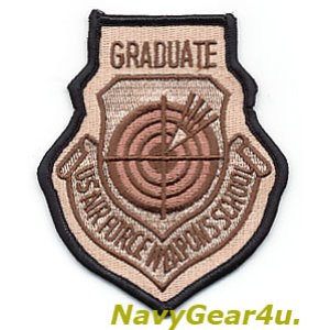 画像: USAF WEAPONS SCHOOL GRADUATEパッチ（デザート）