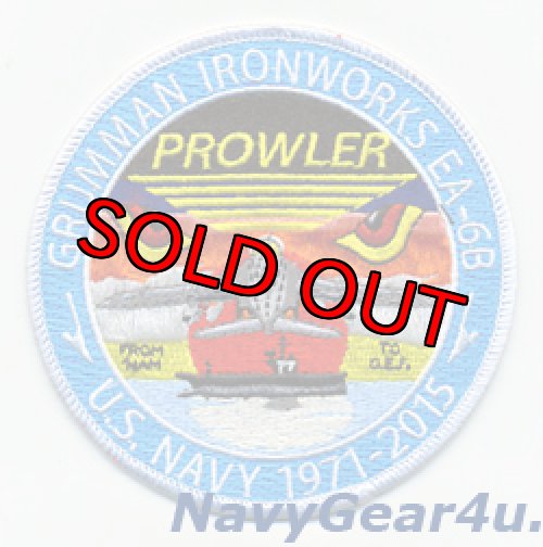 画像1: GRUMMAN IRONWORKS EA-6B PROWLER 1971-2015退役記念パッチ