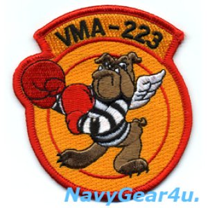 画像: VMA-223 BULLDOGS部隊パッチ(ベルクロ有無）