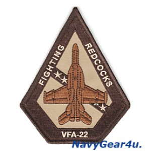 画像: VFA-22 FIGHTING REDCOCKS F/A-18Fショルダーパッチ（デザート）