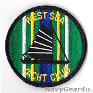 画像: U.S.NAVY WEST SEA（朝鮮半島西海） YACHT CLUBパッチ（ベルクロ有無）