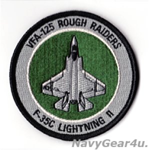 画像: VFA-125 ROUGH RAIDERS F-35Cショルダーバレットパッチ（ベルクロ有無）