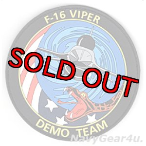 画像: USAF ACC F-16 VIPER DEMO TEAMパッチ（PVCラバーパッチ/ベルクロ付き）