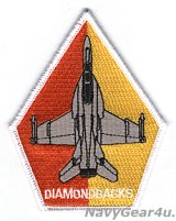 画像: VFA-102 DIAMONDBACKS F/A-18F ベテランクルー用ショルダーパッチ（ベルクロ有無）