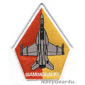 画像: VFA-102 DIAMONDBACKS F/A-18F ベテランクルー用ショルダーパッチ（ベルクロ有無）