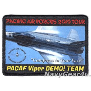 画像: PACIFIC AIR FORCES F-16 DEMONSTRATION TEAM PACAF 2019ツアー記念パッチ（ベルクロ有無）