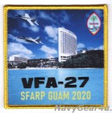 画像: VFA-27 ROYAL MACES SFARP戦闘攻撃機先進即応プログラムGUAM DET 2020展開記念パッチ（ハイブリッド）