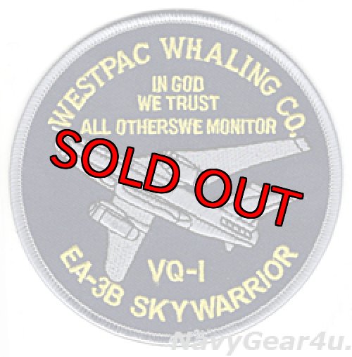 画像1: VQ-1 WORLD WATCHERS EA-3B WESTPAC WHALING CO.パッチ（デッドストック）