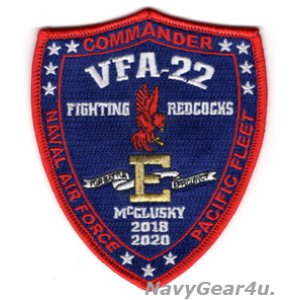 画像: VFA-22 FIGHTING REDCOCKSバトルE/マクラスキーアワード2018/2020年ダブル受賞記念パッチ