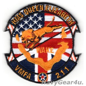 画像: VMFA-211 WAKE ISLAND AVENGERS HMSクイーン・エリザべス展開記念部隊パッチ（ベルクロ付き）