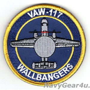 画像: VAW-117 WALLBANGERS E-2Cショルダーバレットパッチ（ベルクロ付き）