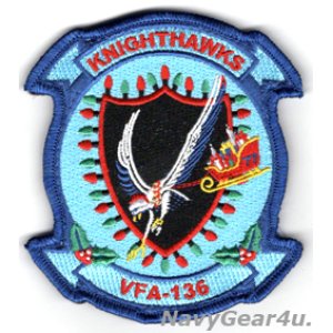 画像: VFA-136 KNIGHTHAWKS HOLIDAY部隊パッチ（ベルクロ付き）