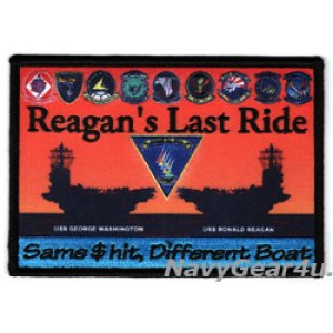 画像: CVW-5/CVN-76/CVN-73 "Reagan's Last Ride"空母交替/太平洋クルーズ2024記念パッチ（往路Ver./ベルクロ有無）