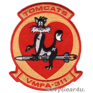 画像: VMFA-311 TOMCATS 部隊パッチ（ベルクロ有無）