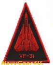 画像1: VF-31 TOMCATTERS ショルダートライアングルパッチ（レッドVer.）