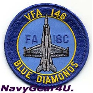 画像: VFA-146 BLUE DIAMONDS F/A-18Cショルダーバレットパッチ