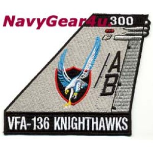 画像: VFA-136 KNIGHTHAWKS AB300 CAGバード尾翼パッチ