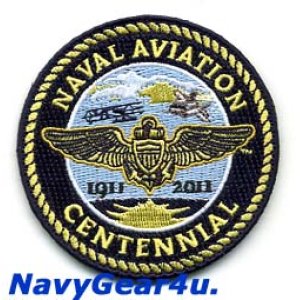 画像: 米海軍航空100周年NAVAL AVIATON CENTENNIAL公式記念パッチ（海軍バージョン/ベルクロ有無）