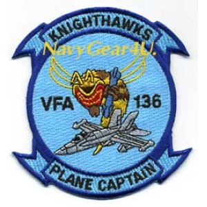 画像: VFA-136 KNIGHTHAWKS PLANE CAPTAINパッチ