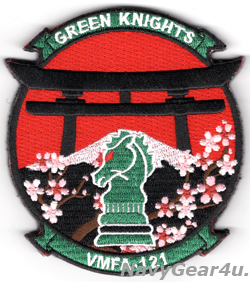 画像1: VMFA-121 GREEN KNIGHTS MAG-12 PCS部隊パッチ部隊パッチ（ベルクロ付き）