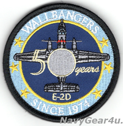 画像1: VAW-117 WALLBANGERS 1974-2024年部隊創設50周年記念ショルダーパッチ（ベルクロ付き）