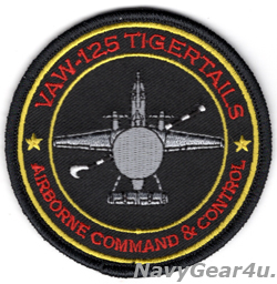 画像1: VAW-125 TIGERTAILS NEW E-2Dショルダーバレットパッチ（ベルクロ有無）