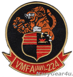 画像1: VMFA(AW)-224 BENGALS 部隊パッチ（ベルクロ有無）