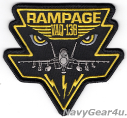 画像1: VAQ-138 YELLOW JACKETS "RAMPAGE" EVIL EYES EA-18Gショルダーパッチ（ベルクロ有無）