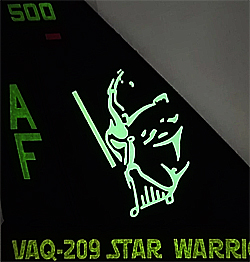 画像2: VAQ-209 STAR WARRIORS AF500 CAGバード垂直尾翼PVCパッチ（ベルクロ付き）